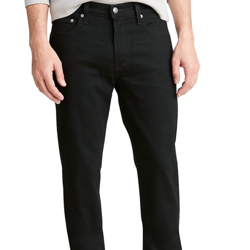 Levi Strauss Mens Jeans Skinny Modern Fit 34/36 x 33/34 Black Runs Small